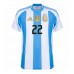 Camiseta Argentina Lautaro Martinez #22 Primera Equipación Replica Copa America 2024 mangas cortas